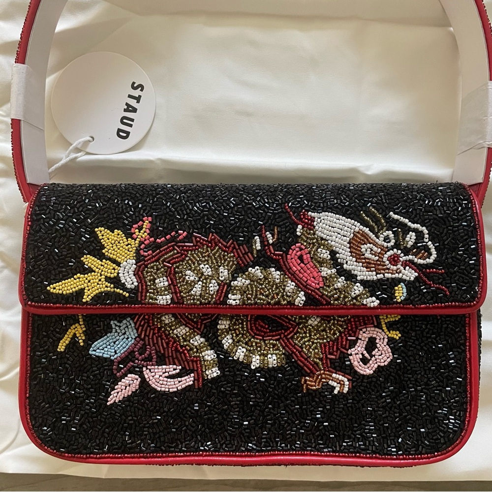 STAUD BEADED TOMMY BAG DRAGON - Picture 15 of 16